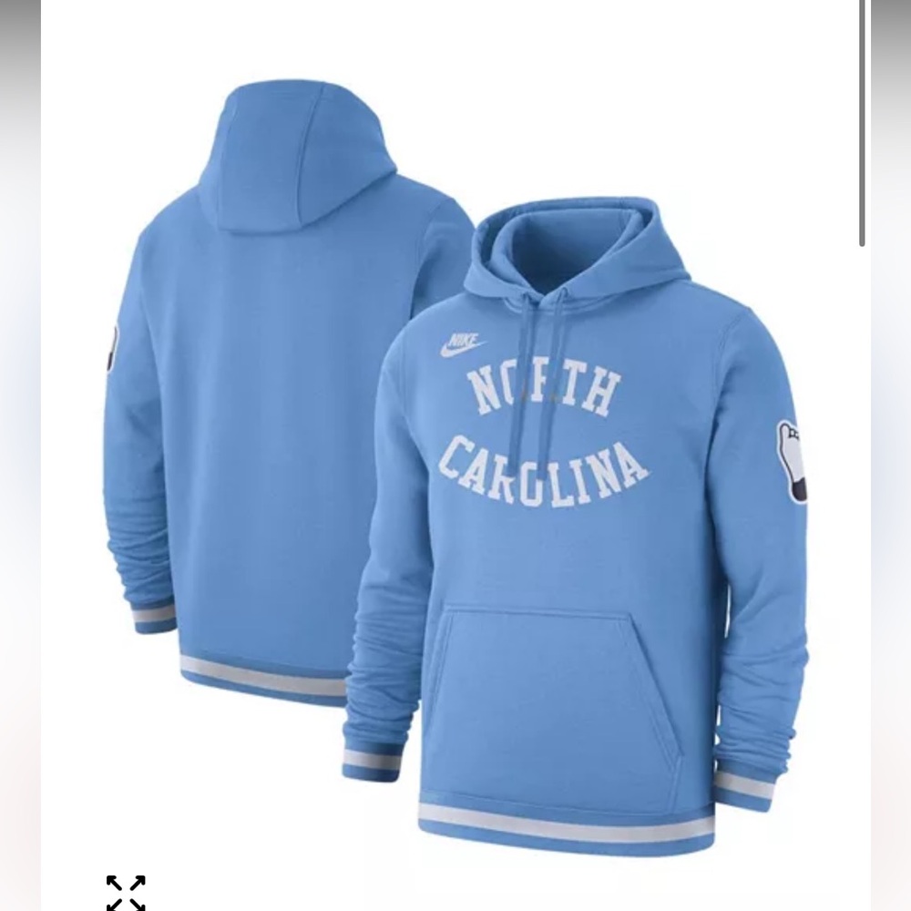 Nike Men's Carolina Blue North Carolina Tar Heels Retro Pullover Hoodie size M